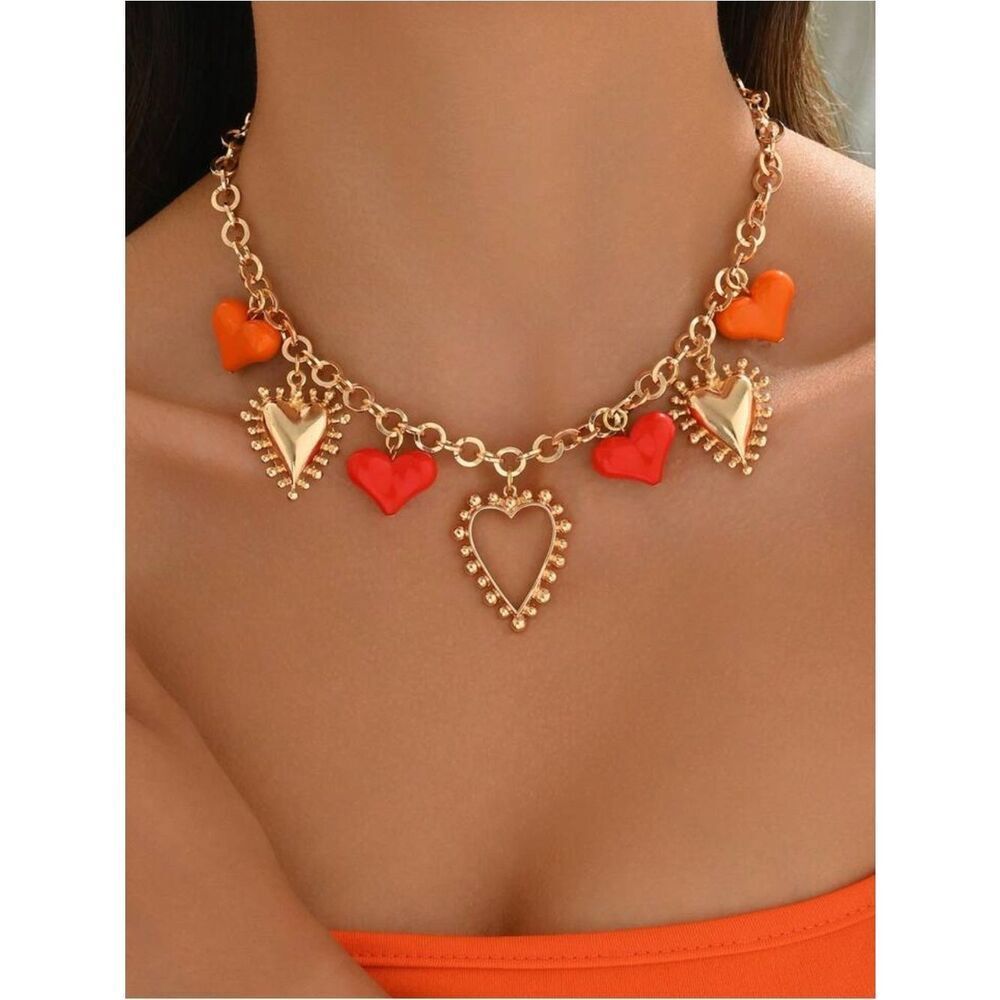 heart Necklace charms A1686